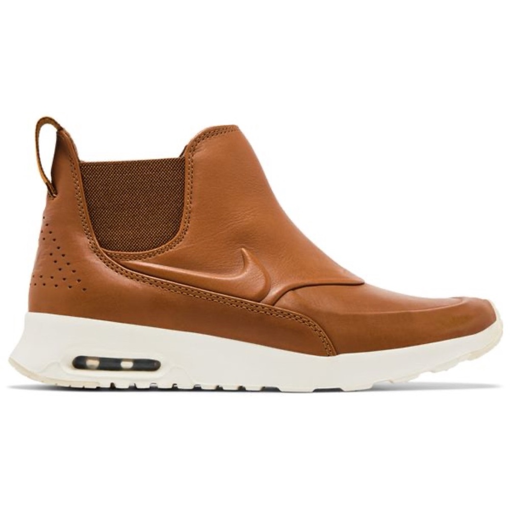 Nike Air Max Thea Mid Ale Brown Chelsea Boots Sneakers Tan Brown